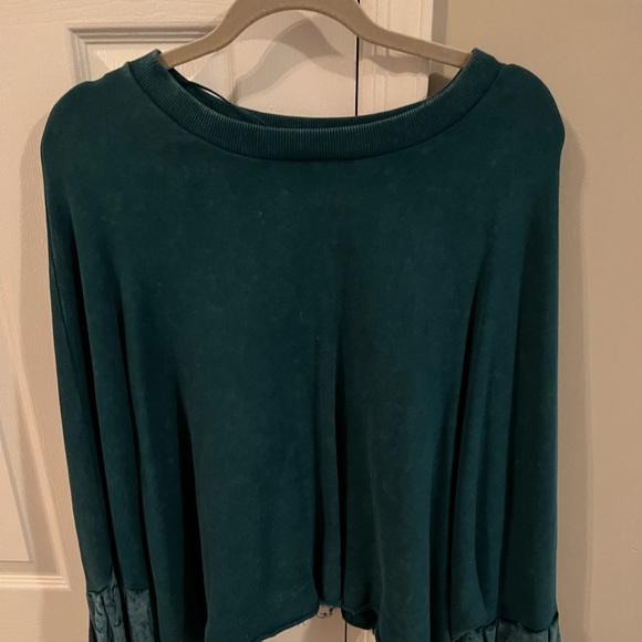 Free people sz large velvet top - Picture 2 of 4